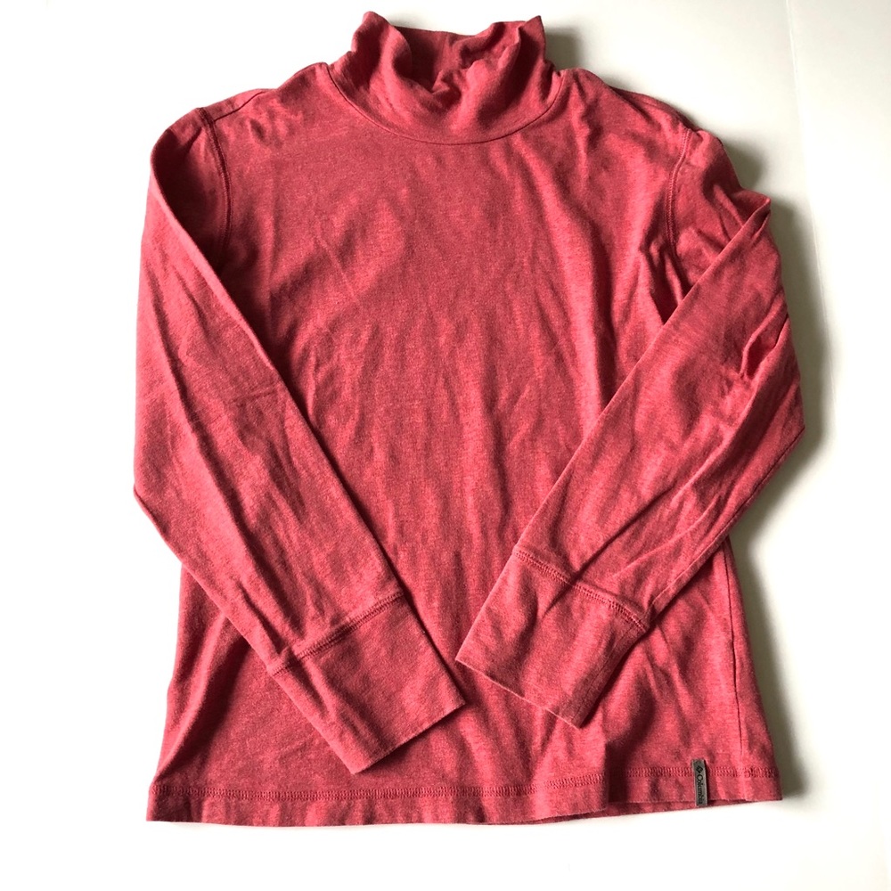 Columbia Red Long Sleeve Turtle Neck